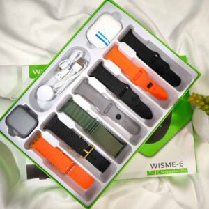 ساعت هوشمند wisme-6 با 7 بند و ایرپاد